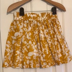 Yellow and White Skirt